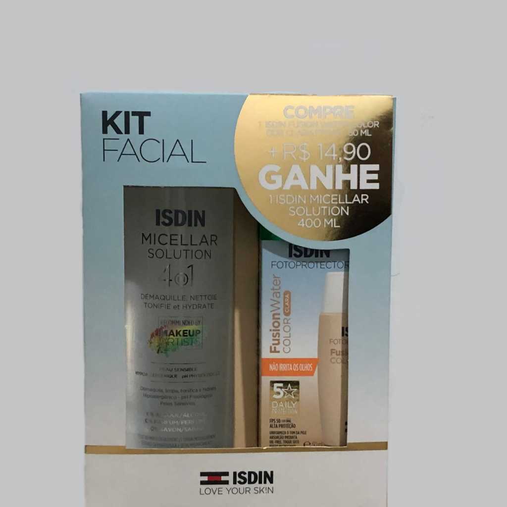 ISDIN F WATER F50 CL + MICEL 400 ML | Shopee Brasil