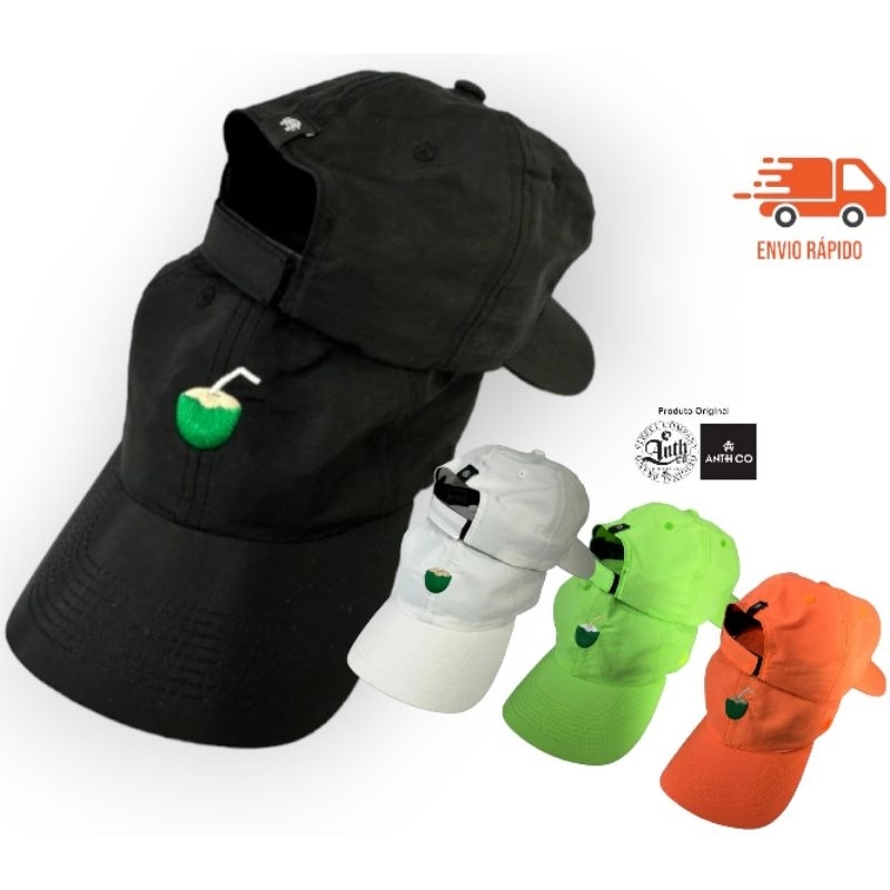 Boné Masculino Feminino Aba Curva Impermeável Velcro Coco Bordado AnthCo Original