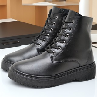 Coturno Feminino Preto Bota Tratorada Blogueira SnapShoes Tendência Inverno