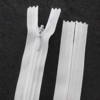Zíper Invisível 40cm Branco Tecido - 10 Unidades