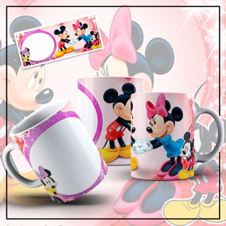 CANECA DE POLÍMERO MICKEY E MINNIE COM FOTO