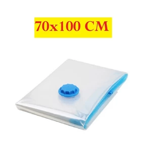 Oferta Saco Organizador 70X100CM A Vácuo Armazenamento Para Viagem Reutilizavél Prático Transparente Praticidade Para o Seu dia a dia e Viagens em Oferta na Shopee