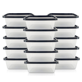 Kit 20 Potes Marmita Fit 500 ml Para Freezer e Microondas Black Premium BPA  Free Organizador de Alimentos