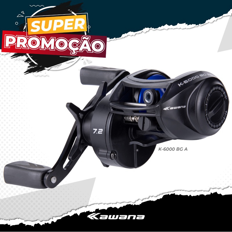 Lançamento Carretilha Maruri Kawana k-6000 BG Carretel Fundo - Carretilha  de pesca - Magazine Luiza