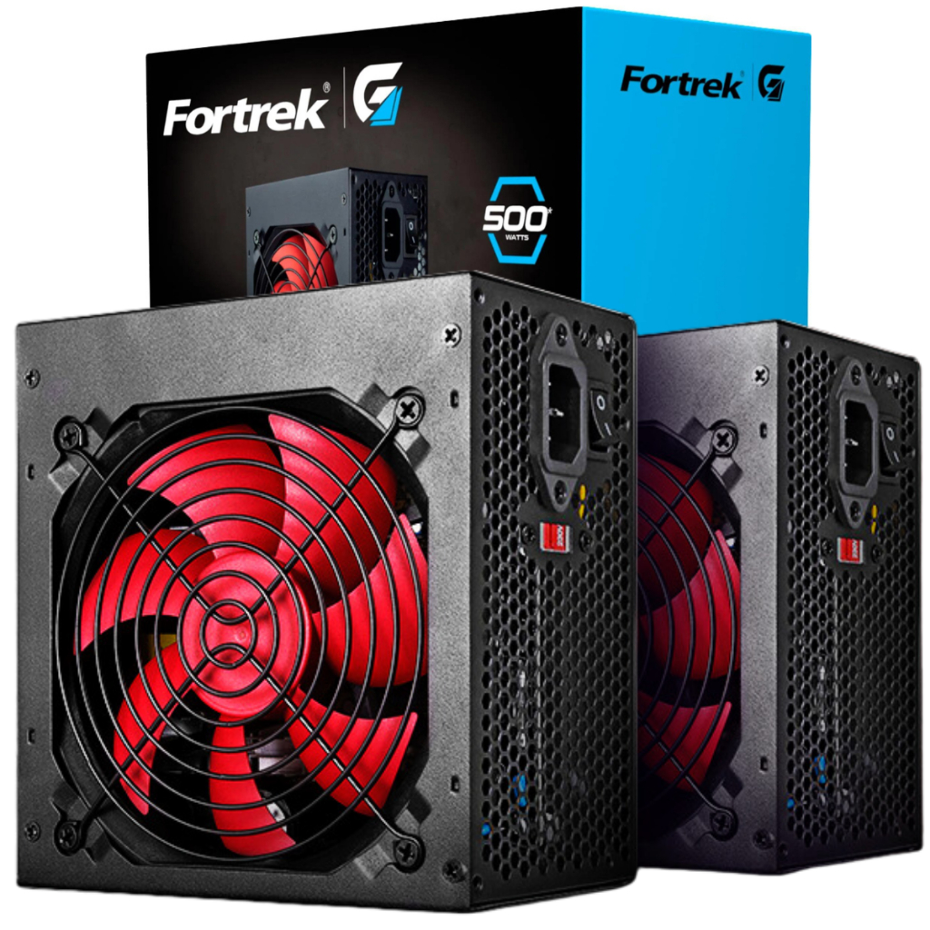 Fonte 500w Atx Fortrek Crusader Pc Gamer Bivolt Cooler 120mm