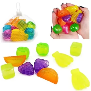 Cubos 10 Unidades Gelo de Frutas Para Bebidas Multicolorido Ecológico Reutilizável Artificial em Oferta na Shopee