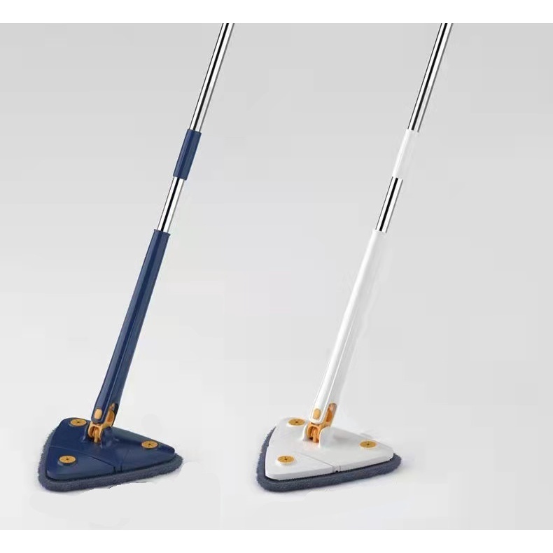 Esfregão Triangulo Mop De Limpeza Ajustável Giratória 360°