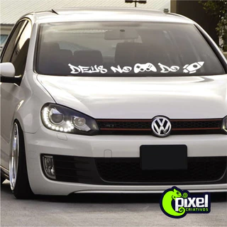 Adesivo Parabrisa Deus no controle do Foguete, Frase, Tuning, Som, Rebaixado, Dub em Oferta na Shopee