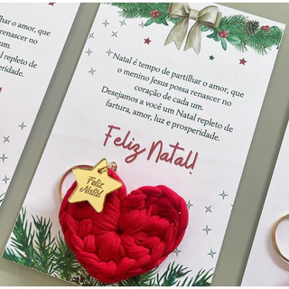 chaveiro personalizado lembranças de natal