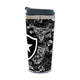 Copo Térmico Personalizado Inox Interno Botafogo Torcida 450 ml Cerveja, Chopp, Água, Refrigerante.
