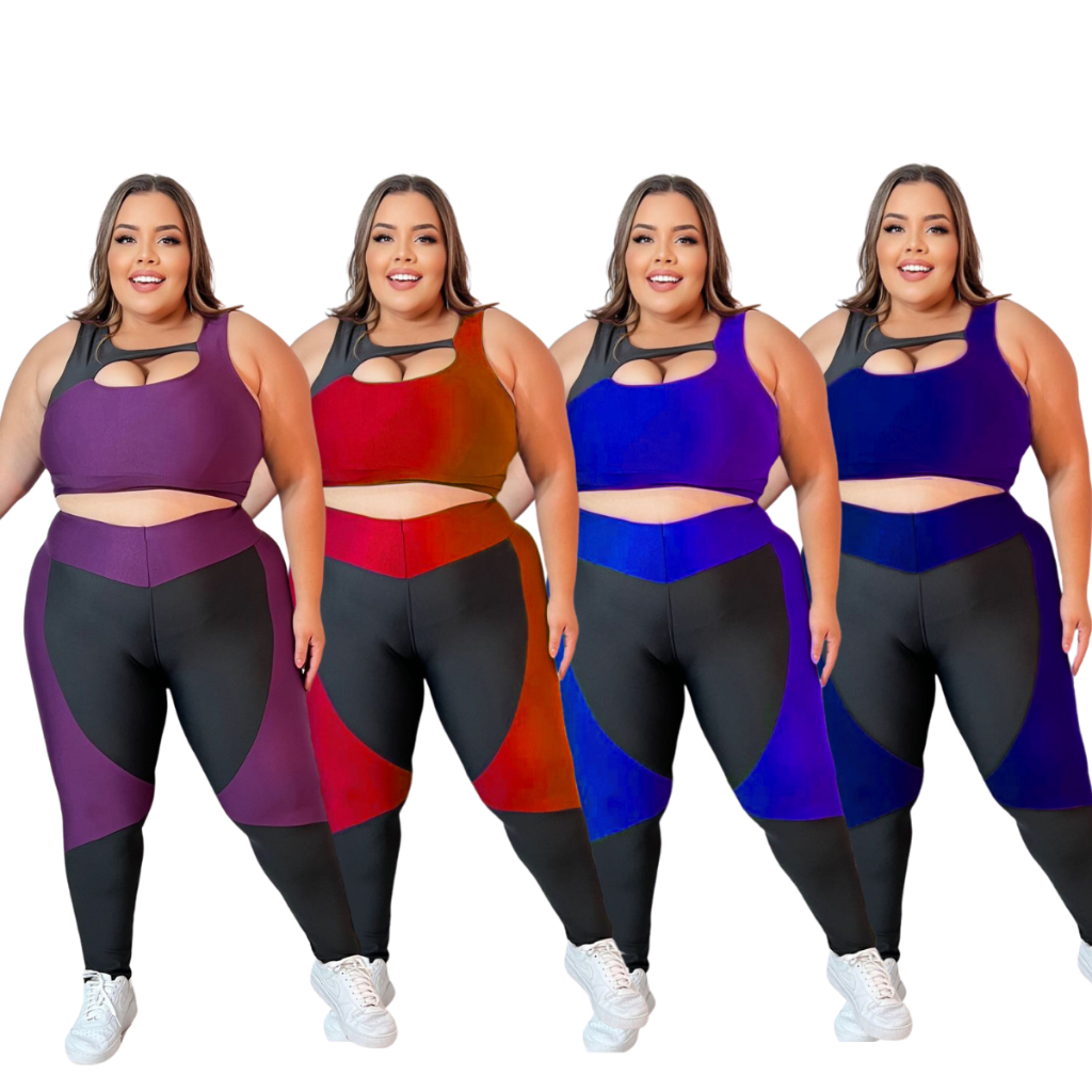 Calça Legging Academia Plus Size Básica Cigarreti 020 - Físico Fitness