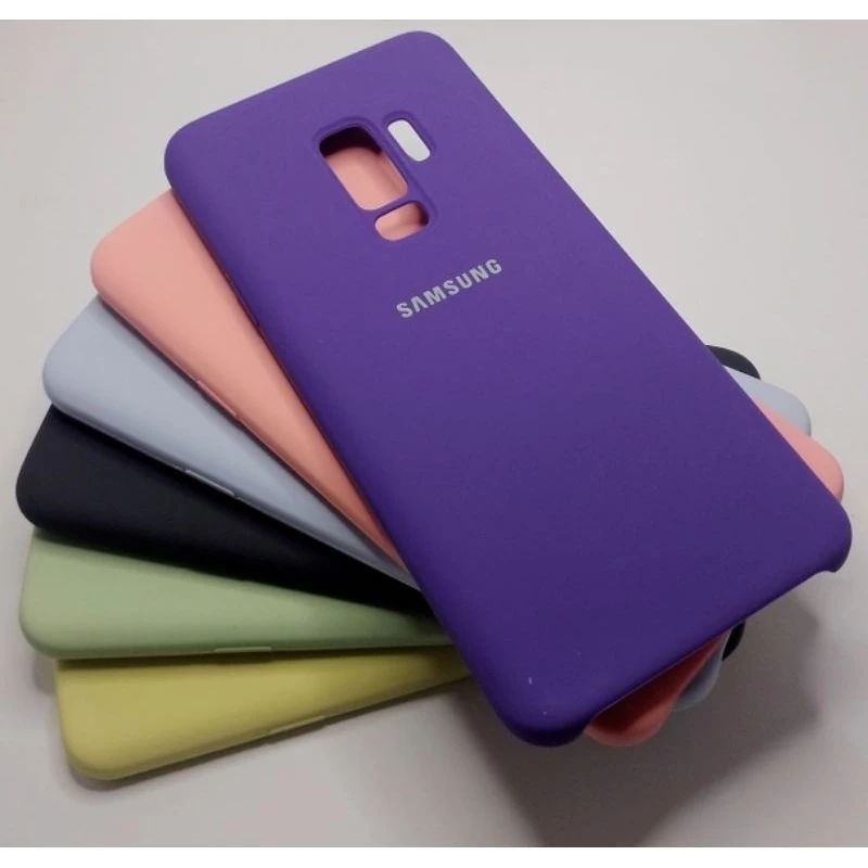 Capa capinha case em Silicone Aveludada Samsung Galaxy S9 Plus Parte inferior aberta