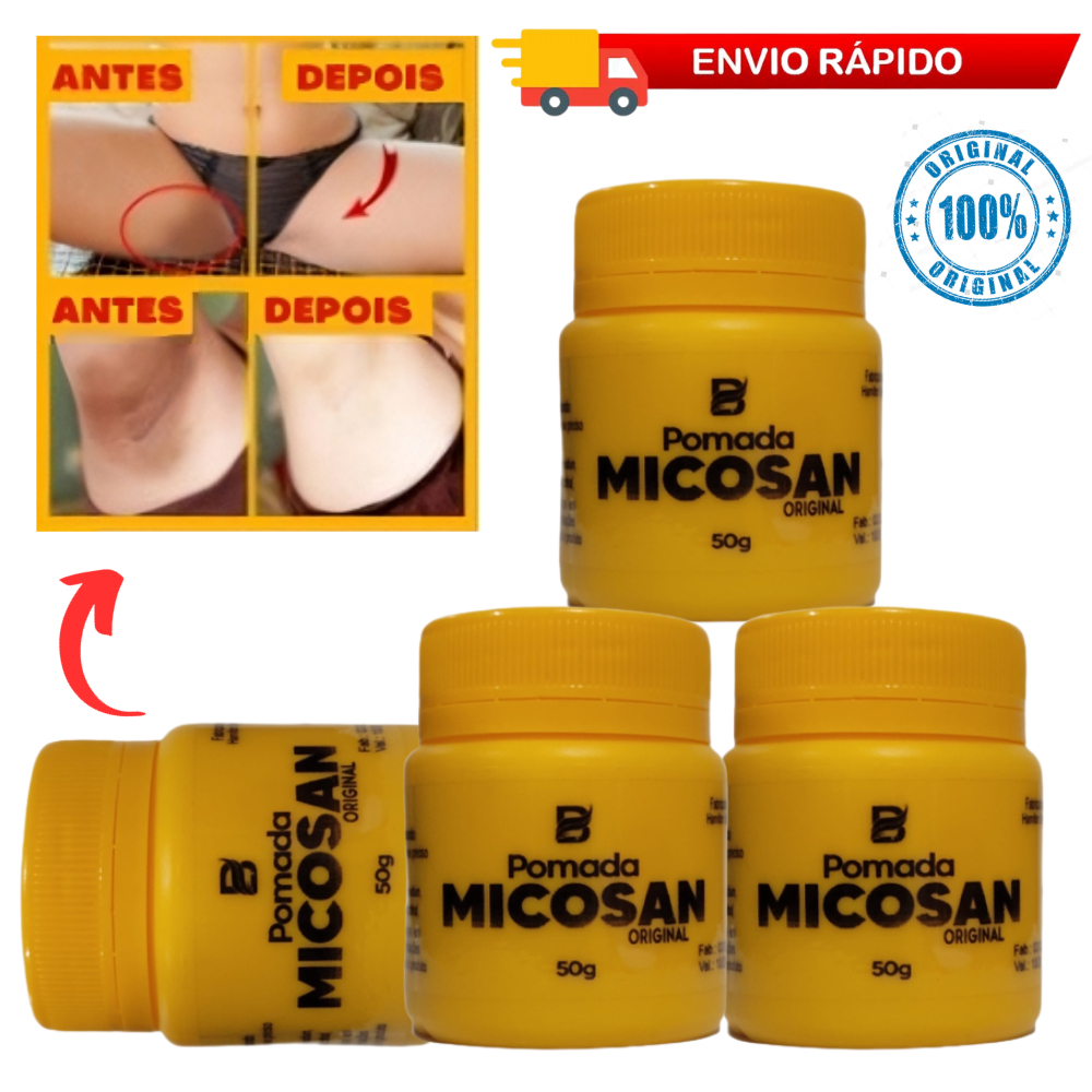 Kit com 04 Pomada Micosan Original Para Micoses e Clareador 50g, Super ...