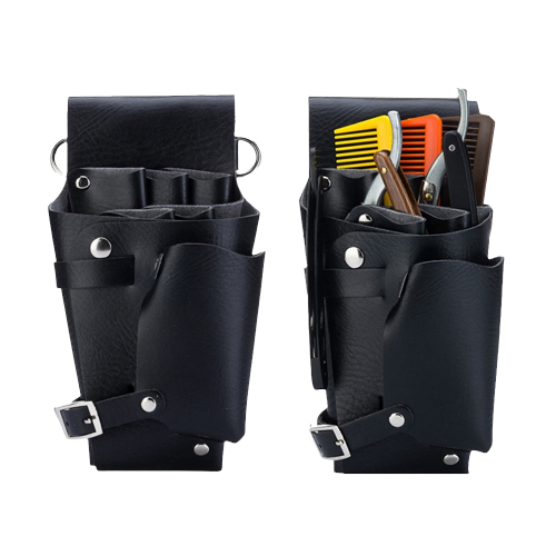 Porta Tesoura Pochete Coldre Barbeiro Suporte Cinta P/ Pentes E Acessório
