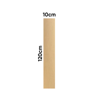 Chapa Mdf Cru 3mm Placa 10x120 cm - 5 unidades