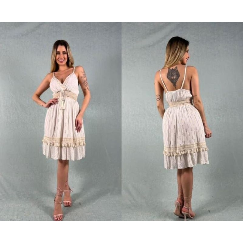 Vestido Curto Boho