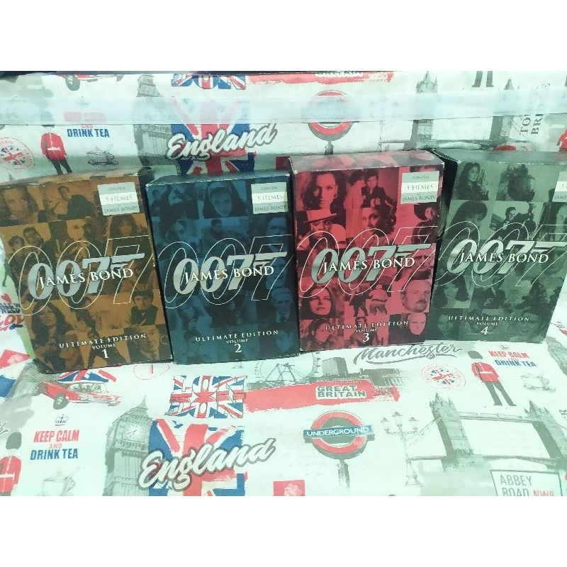 dvd kit 007 james bond coleção 20 filmes 40 discos | Shopee Brasil