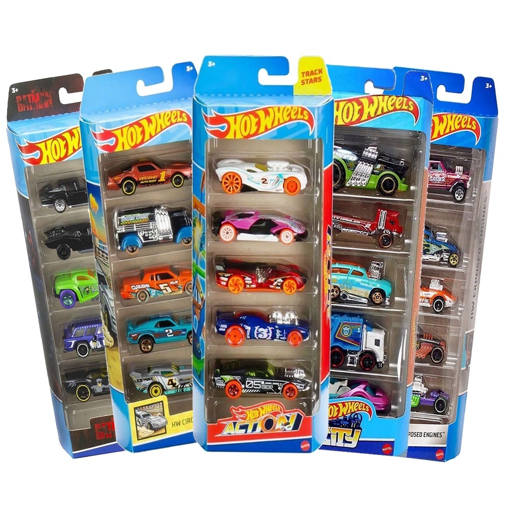 Hot Wheels Pacote Pack 5 Carrinhos Mattel - VÁRIOS MODELOS ESCOLHA O SEU