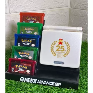SUPORTE GAMEBOY ADVANCE SP COM PORTA CARTUCHOS DE JOGO 5X