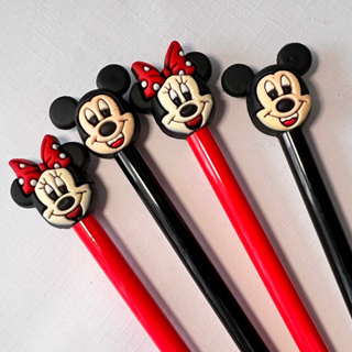 Kit 2 Canetas Divertidas Mickey e Minnie/ Papelaria Fofa / Material Escolar / Itens de Escritório / Escrita Criativa