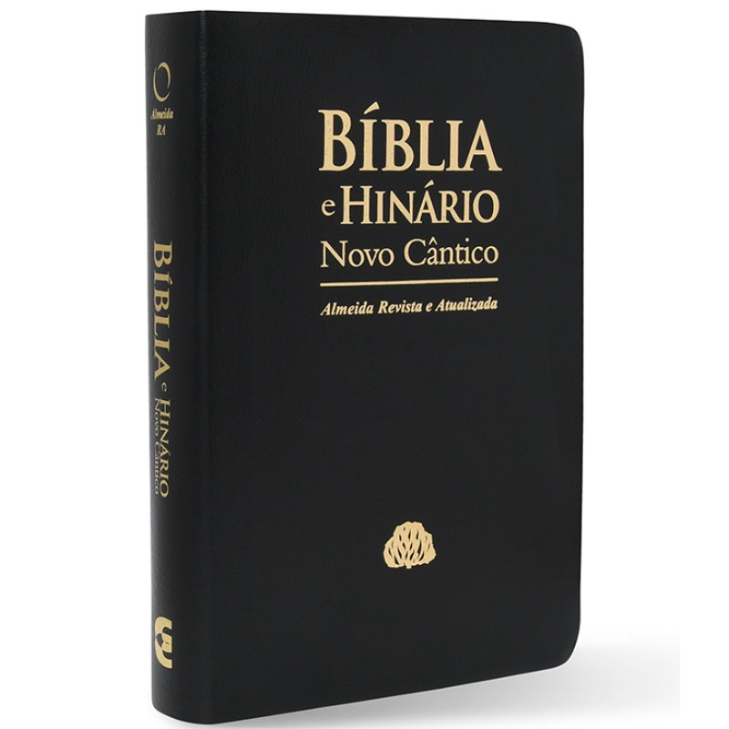 Bíblia e Hinário Novo Cântico IPB - Letra Gigante Luxo preta ( Presbiteriana )