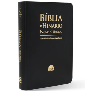 Bíblia e Hinário Novo Cântico IPB - Letra Gigante Luxo preta ( Presbiteriana )