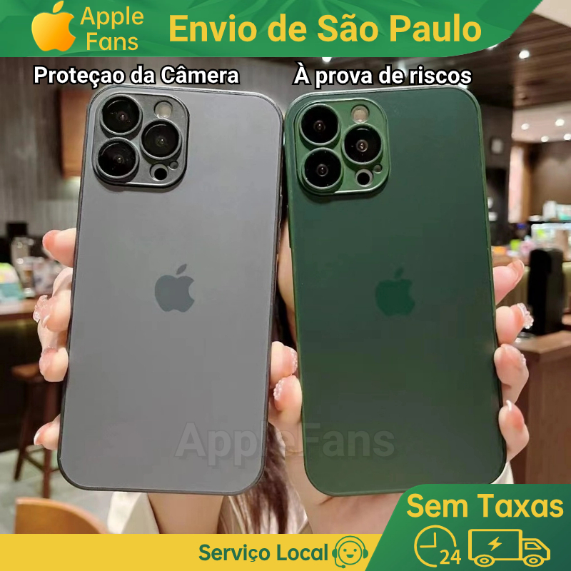 AppleFans Capa AG-Glass para iPhone Alta Qualidade Capinha iPhone 11 Capa De Vidro Fosco com MagSafe Iphone 13 12 PRO MAX 14 13 pro max 12 pro max