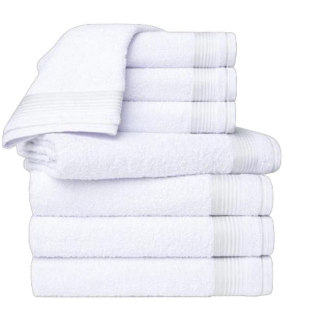 Kit 4pçs Toalhas 100% Algodão 1,50x75cm Premium Coleção Luxo Lara