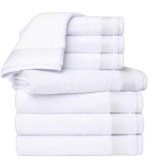 Kit 4pçs Toalhas 100% Algodão 1,50x75cm Premium Coleção Luxo Lara