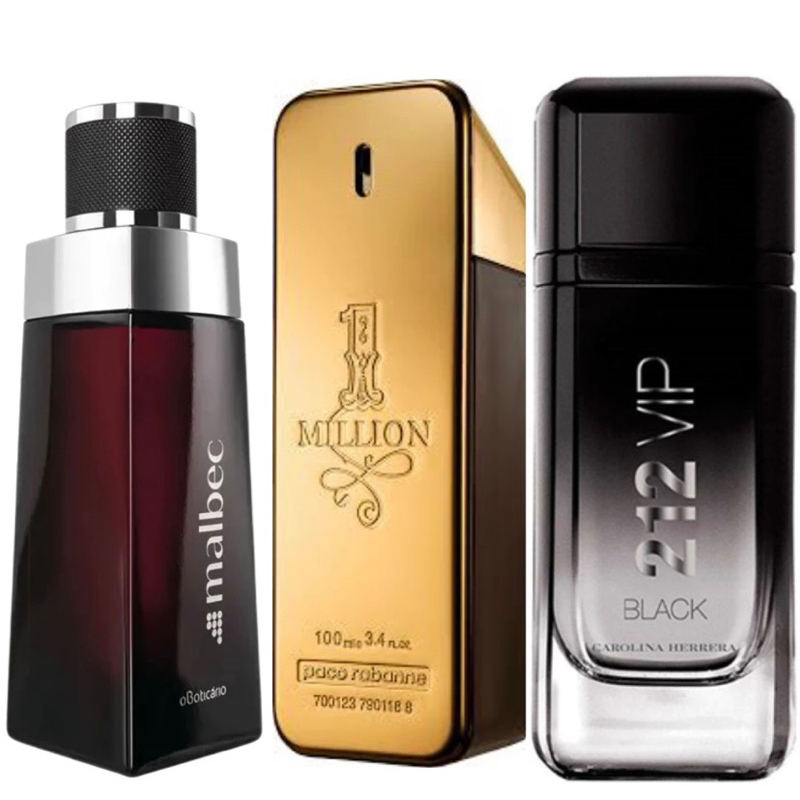 KIT 3 PERFUMES MASCULINOS 100ml MELHOR QUALIDADE IMPORTADOS ENVIO RAPIDO