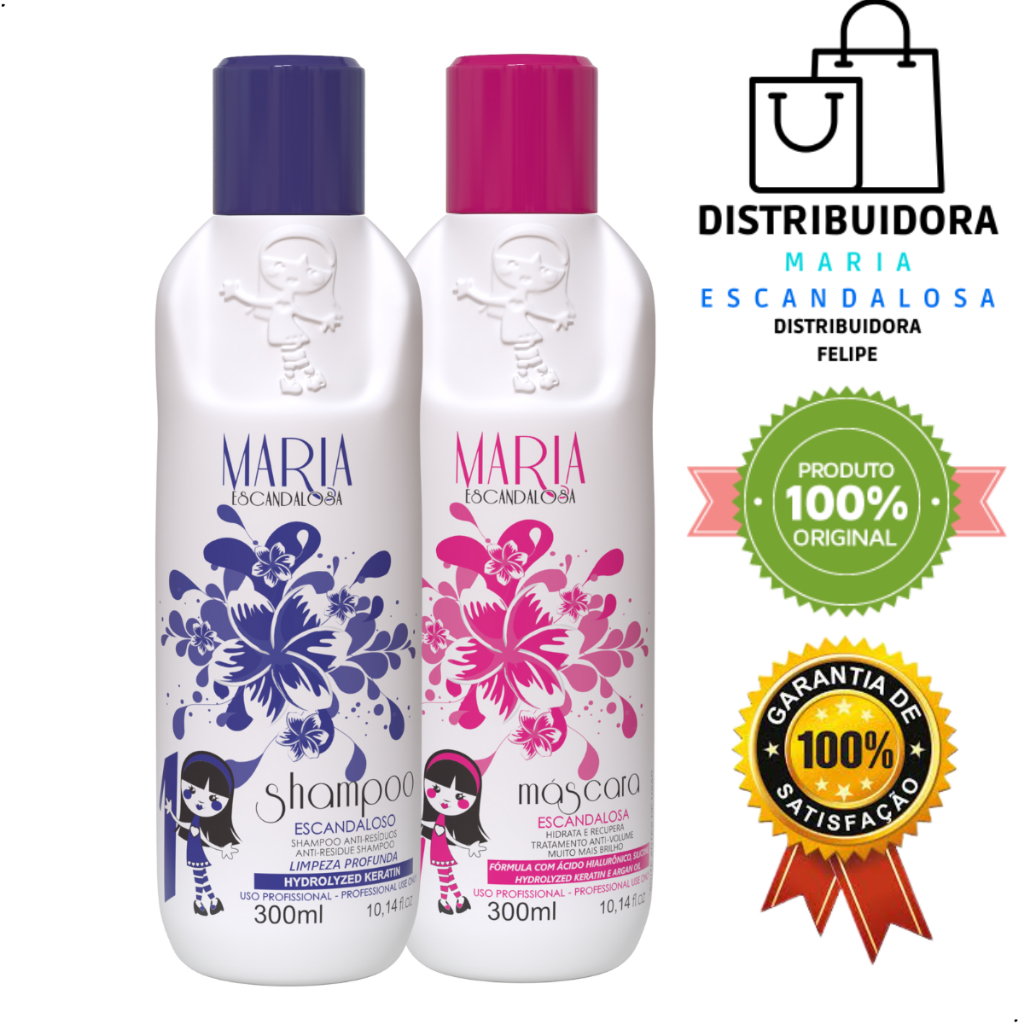 Kit Maria Escandalosa Progressiva Tradicional 2x300ml | Shopee Brasil