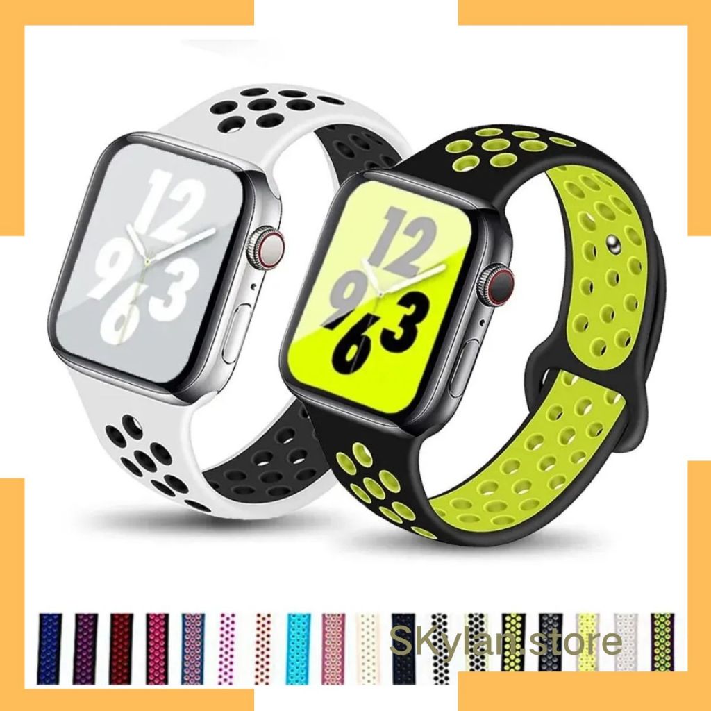 Pulseira Silicone Furadinha Comaptivel Para Apple Watch 38 40 41