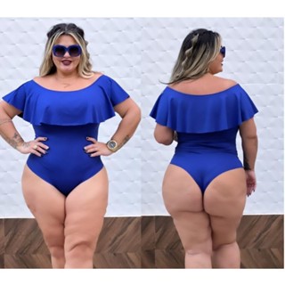 Body Feminino Babado Ombro De Fora Moda Praia Ref: Cavalcante