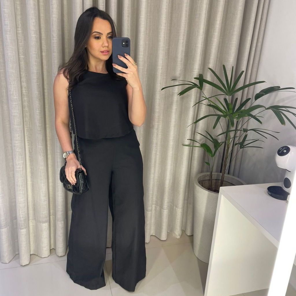 Conjunto alfaiataria de linho: calça e blusa — foto 4