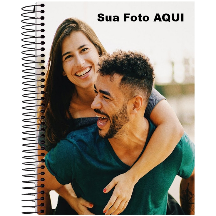 Caderno de 20 Matérias com 400 Folhas Personalizado com Foto