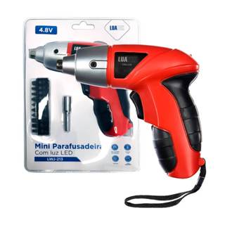 Mini Parafusadeira Elétrica [Bateria: 1300mA Voltagem: 4.8v Rotação: até 220 RPM Torque: 3NM Bivolt 110/240v]