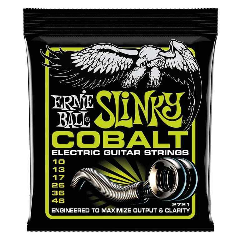 Jogo de Cordas Guitarra Ernie Ball 010 Regular Slinky Cobalt Encordoamento para Guitarra Melhor Preço Promoção Preço Baixo