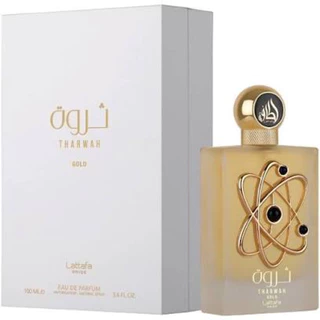 Perfume Tharwah Gold 100ml Lattafa, Arabe- feminino - Eau De Parfum-origianal- lacrado