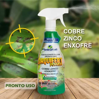Fertilizante Combate Fungos e Bactérias em Orquídeas e Folhagens - Pronto Uso Power Cobre Orquifert