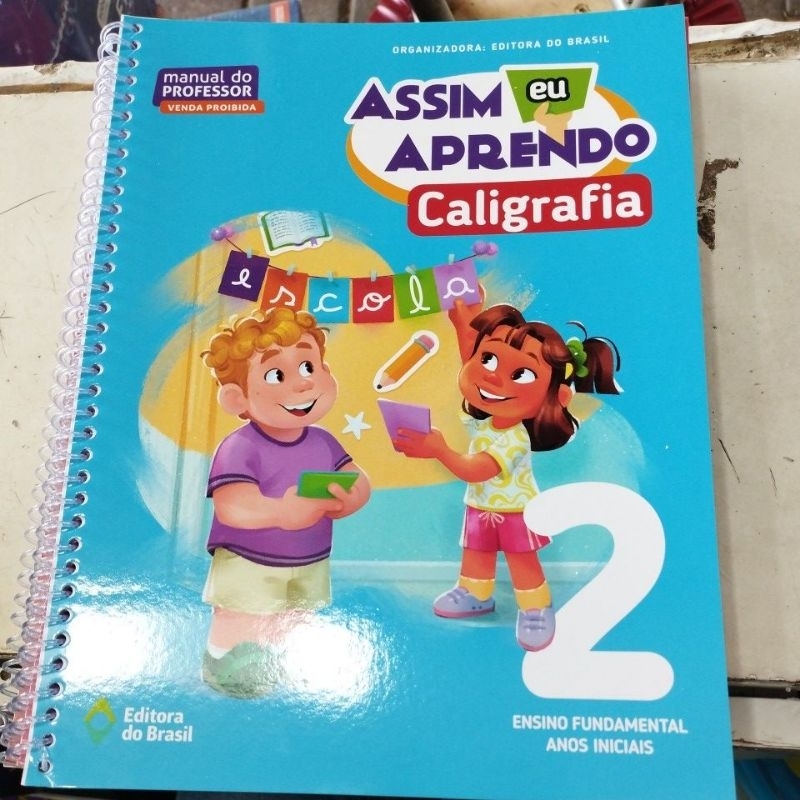 Assim eu aprendo Caligrafia 2 ano livro do professor | Shopee Brasil
