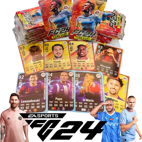 Kit 200 Cards Figurinhas Fifa 2024 Copa = 50 Pacotes Bafo