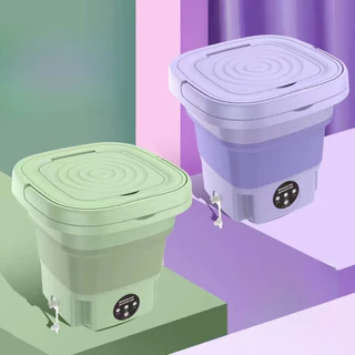 Mini Máquina de Lavar E Centrifugar Portátil 8.5L Dobrável Voltagem Bivolt