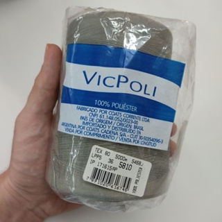 Linha 36 TEX80 Cinza Cor 5810 VicPoli - 5 000 Metros