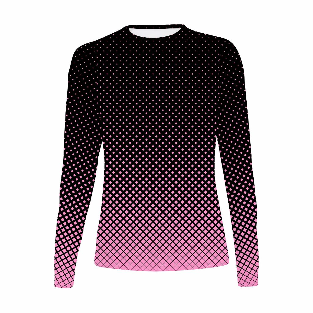 Camiseta Proteção Solar UV 50+ Praia Piscina Geométrica Caminhada Trilha Térmica Feminina