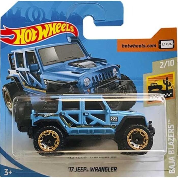 17 Jeep Wrangler Baja Blazers Hot Wheels 1:64 Miniatura Azul