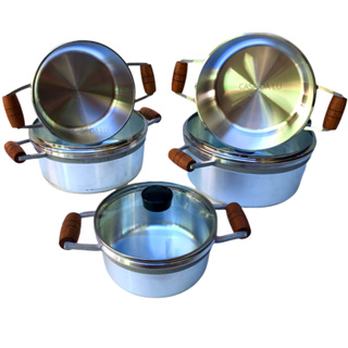 DE FÁBRICA! Jogo de 5 panelas de alumínio grosso — Cookware Sets — Poços de  Caldas