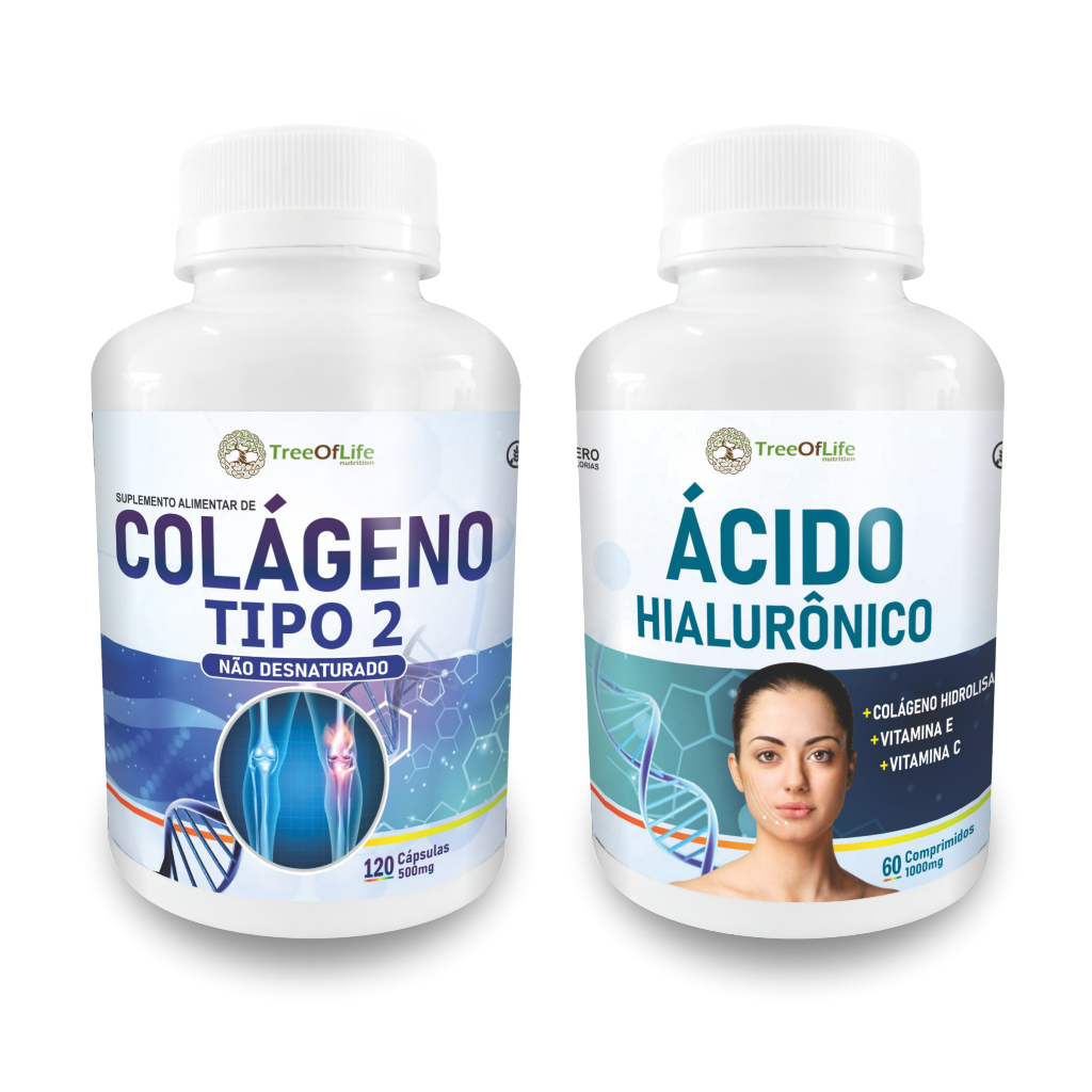 Colágeno Tipo 2 UC II 120 Caps com Ácido Hialurônico 60 Comp | Shopee ...