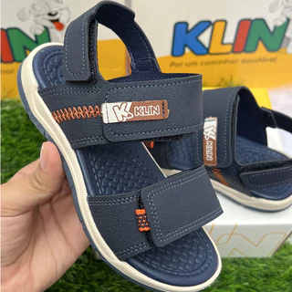 Papete Sandália Infantil Menino Klin Line Play Anatômico Masculina Confortável