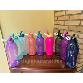 Tupperware Garrafa Eco Tupper Plus 2 litros com Bico e Alça Diversas Cores e Modelos Original