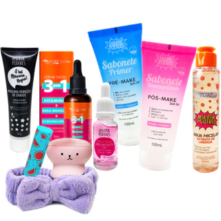 Kit Skin Care Limpeza Profunda Rotina Completa - até 8 Itens